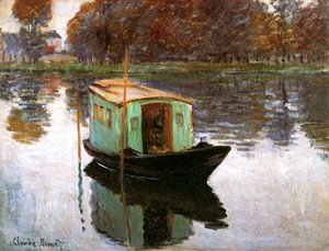 Claude Monet - The Studio Boat