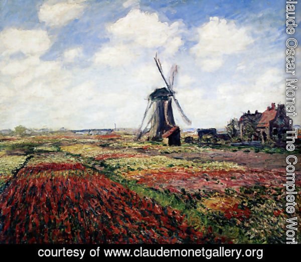 Claude Monet - Tulip Fields With The Rijnsburg Windmill