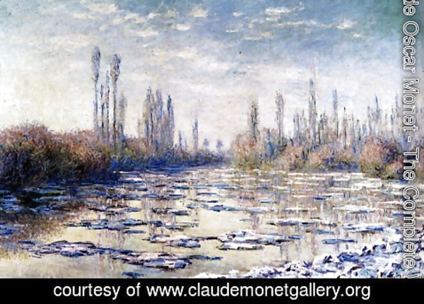 Claude Monet - Floating Ice Near Vetheuil
