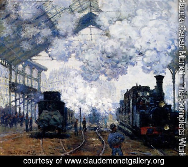 Claude Monet - The Gare Saint-Lazare: Arrival Of A Train
