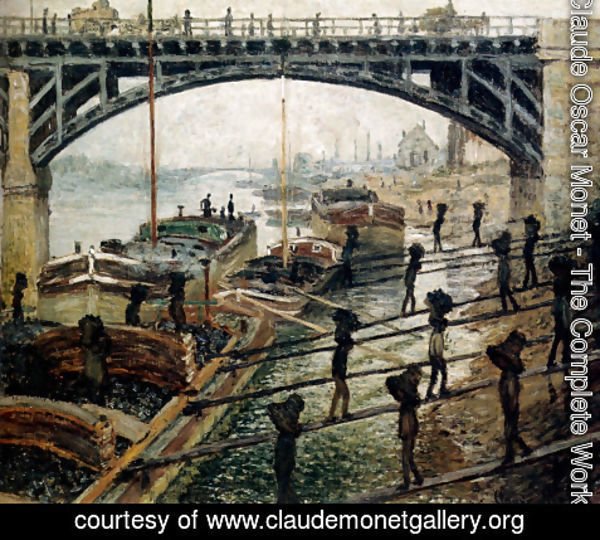 Claude Monet - Unloading Coal