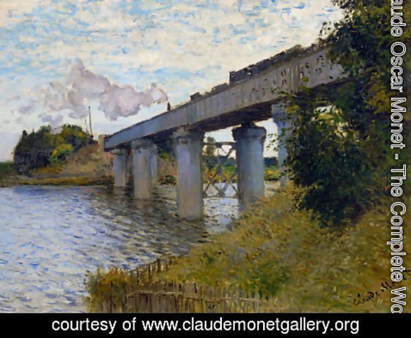 Claude Monet - The Railway Bridge At Argenteuil