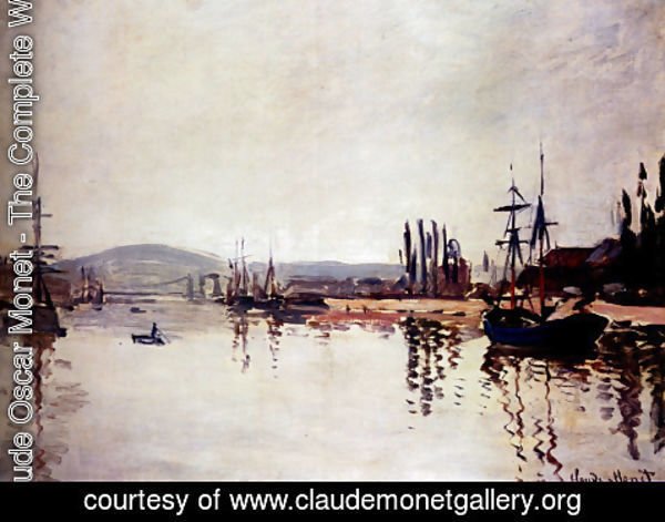 Claude Monet - The Seine Below Rouen