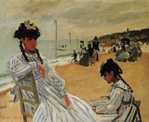 Claude Monet - On The Beach At Trouville