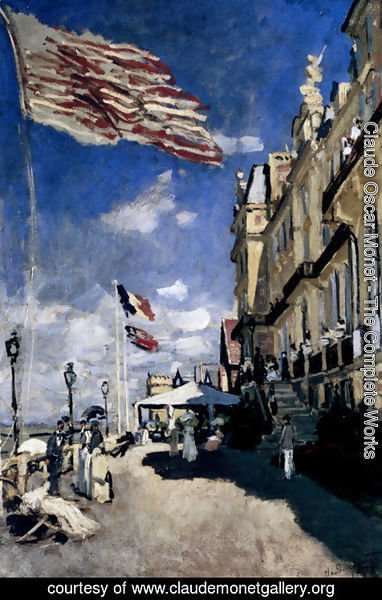 Claude Monet - The Hotel Des Roches Noires At Trouville