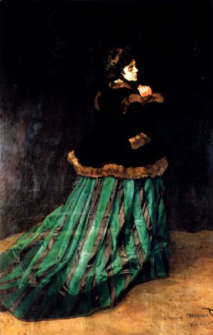 Claude Monet - Woman In A Green Dress