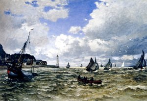 Claude Monet - The Seine Estuary At Honfleur