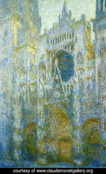 Claude Monet - Rouen Cathedral, the Portal in the Sun