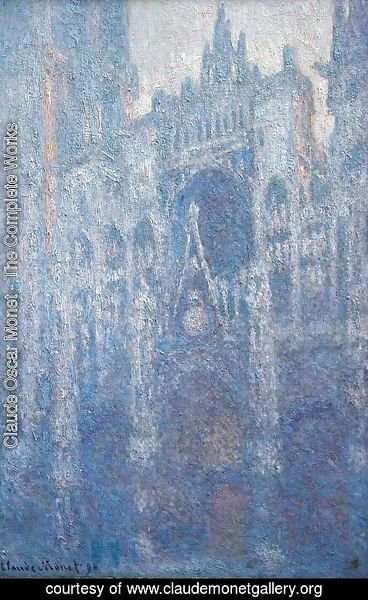 Claude Monet - Rouen Cathedral, the Portal, Morning Fog