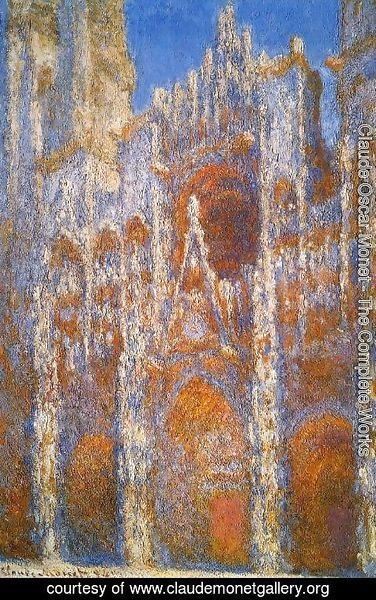 Claude Monet - Rouen Cathedral, Sunlight Effect