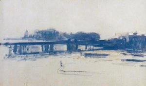 Claude Monet - Charing Cross Bridge (study)