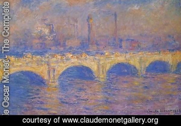 Claude Monet - Waterloo Bridge, Sunlight Effect III