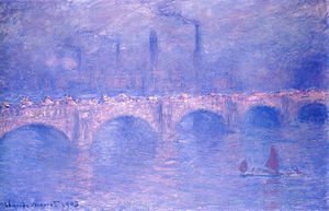 Claude Monet - Waterloo Bridge, Hazy Sun