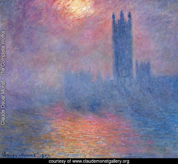 Houses of Parliament, Effect of Sunlight in the Fog I