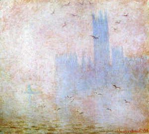 Claude Monet - Houses of Parliament, Seagulls