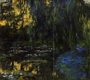 Claude Monet - Weeping Willow and Water-Lily Pond (detail)