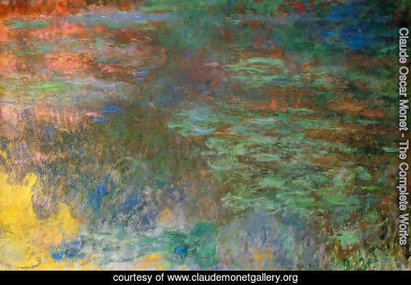 Water-Lily Pond, Evening (right panel)