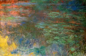 Claude Monet - Water-Lily Pond, Evening (right panel)