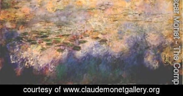 Claude Monet - Reflections of Clouds on the Water-Lily Pond (tryptich, center panel)