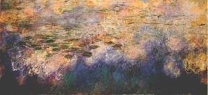 Claude Monet - Reflections of Clouds on the Water-Lily Pond (tryptich, center panel)