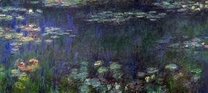 Claude Monet - Green Reflection (left half)