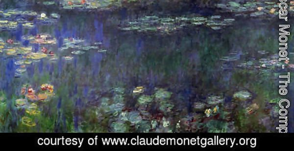Claude Monet - Green Reflection (right half)