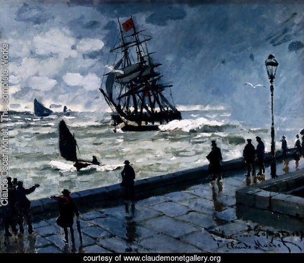 The Jetty At Le Havre, Bad Weather