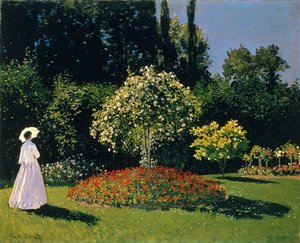 Claude Monet - Lady In A Garden, 1867