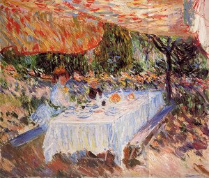 Claude Monet - Luncheon under the Tent
