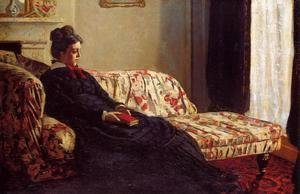 Claude Monet - Meditation, Madame Monet Sitting on a Sofa