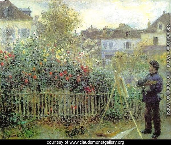 Renoir Painting In His Garden (1873)