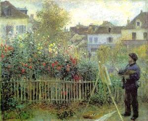 Renoir Painting In His Garden (1873)