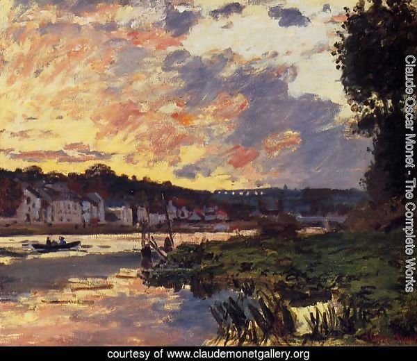 The Seine at Bougeval, Evening