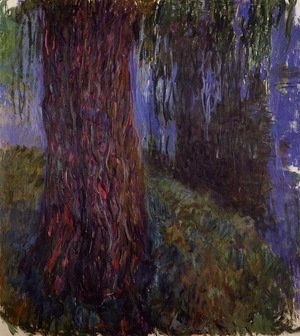 Claude Monet - Water-Lily Garden with Weeping Willow