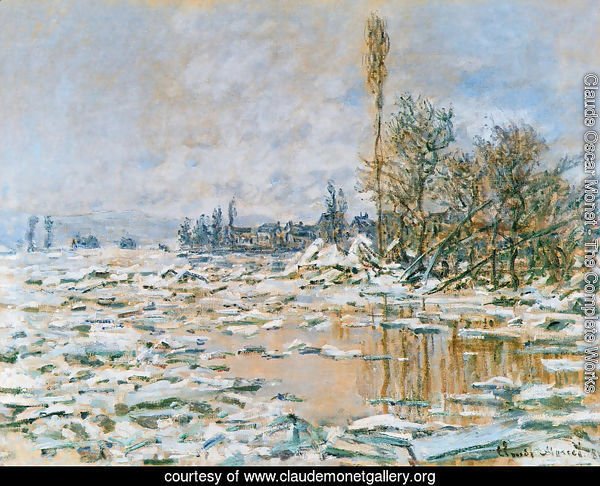 Breakup of Ice Grey Weather 1880