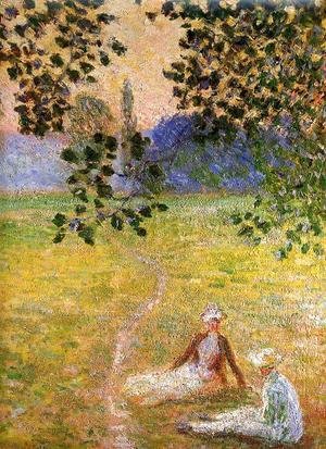 Evening in the Meadow at Giverny (detail) 1888