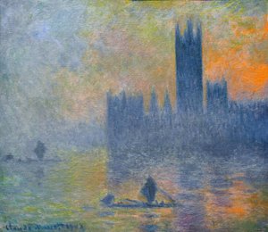 Houses of Parliament Fog Effedt 1899-1901