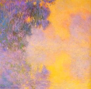 Claude Monet - Misty morning on the seine sunrise 1892
