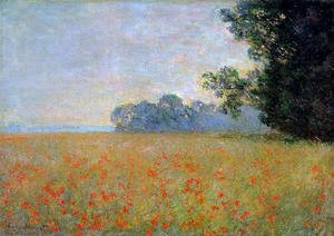 Claude Monet - Oat and Poppy Field2 1890