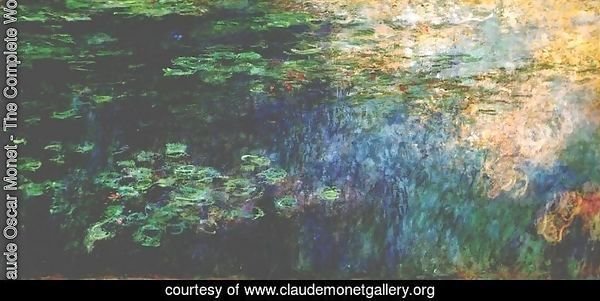 Reflections of Clouds on the Water-Lily Pond (triptych left panel) 1920-1926