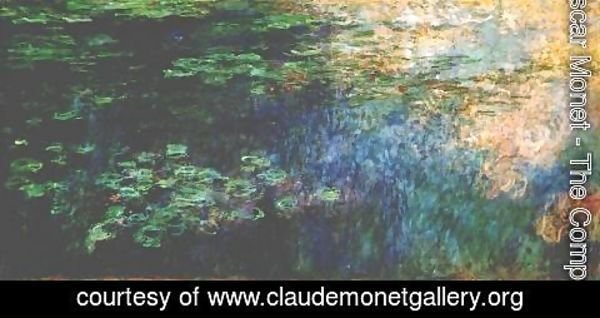 Claude Monet - Reflections of Clouds on the Water-Lily Pond (triptych left panel) 1920-1926