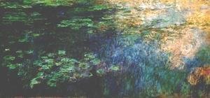 Claude Monet - Reflections of Clouds on the Water-Lily Pond (triptych left panel) 1920-1926