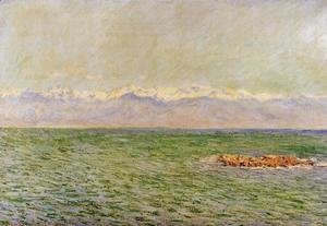 Claude Monet - The Meditarranean at Antibes2 1888