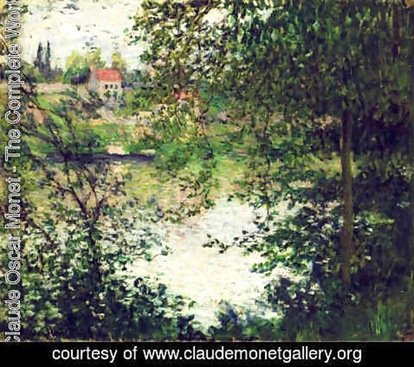 Claude Monet - A travers les arbres, AZle de la Grande Jatte