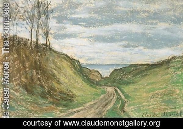 Claude Monet - Chemin creux, Pourville