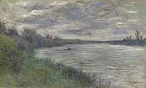 La Seine pres de Vetheuil, temps orageux