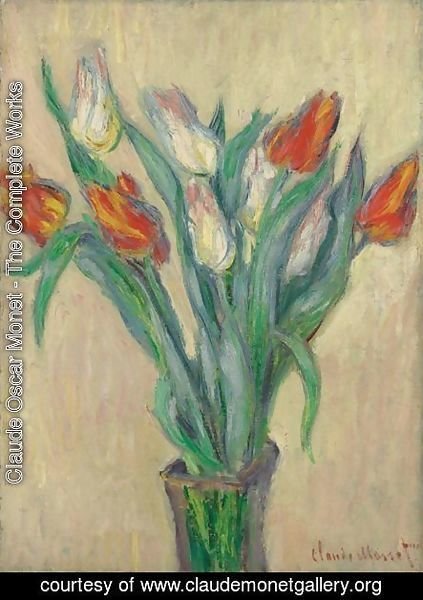 Claude Monet - Vase De Tulipes