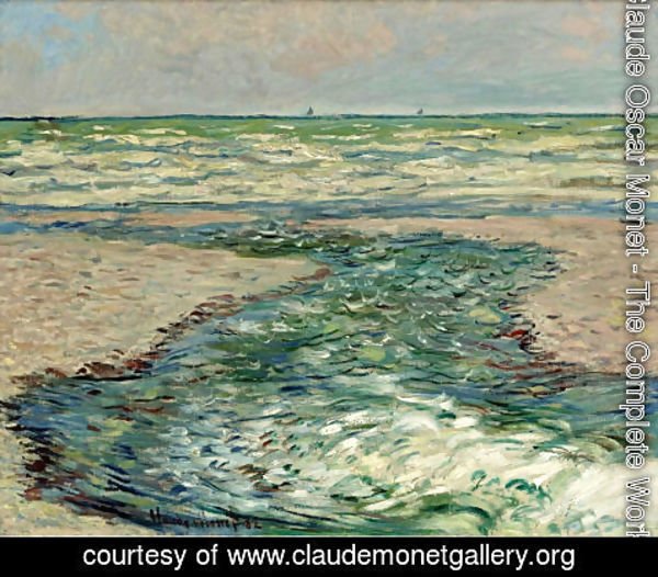 Claude Monet - Riviere De Pourville, Maree Basse