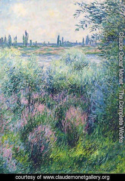 Claude Monet - Bords De La Seine, Un Coin De Berge