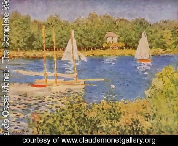 Claude Monet - Parliament in the Seine at Argenteuil Basin